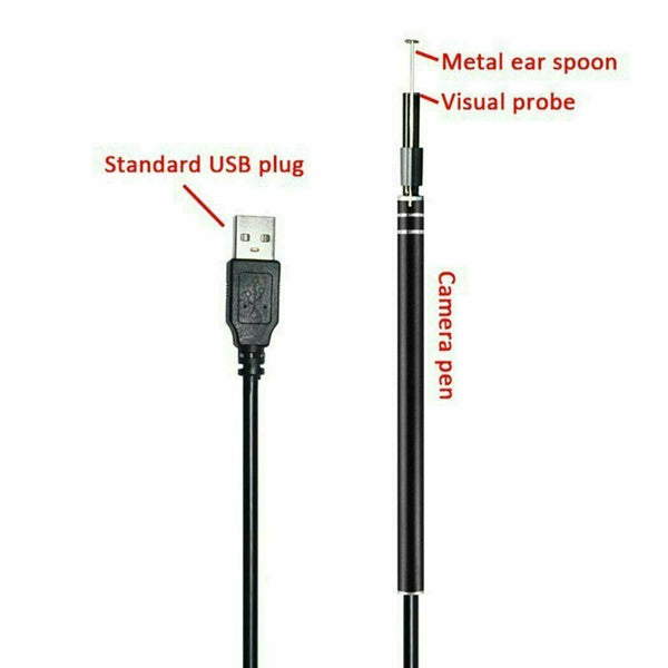 USB 3 in 1 5.5mm Camera HD Digital Visual Ear Spoon Ear Cleaning Endoscope - Lets Party