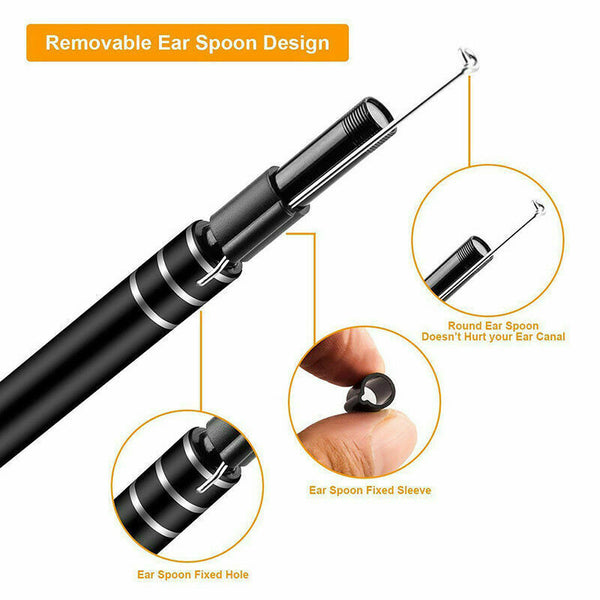 USB 3 in 1 5.5mm Camera HD Digital Visual Ear Spoon Ear Cleaning Endoscope - Lets Party