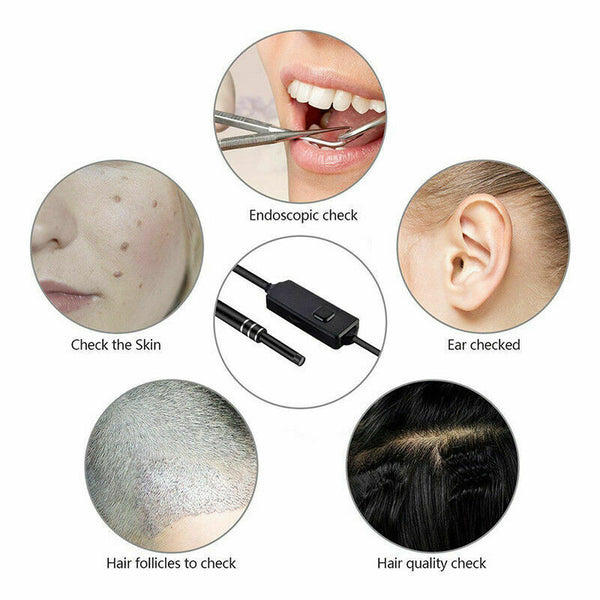 USB 3 in 1 5.5mm Camera HD Digital Visual Ear Spoon Ear Cleaning Endoscope - Lets Party