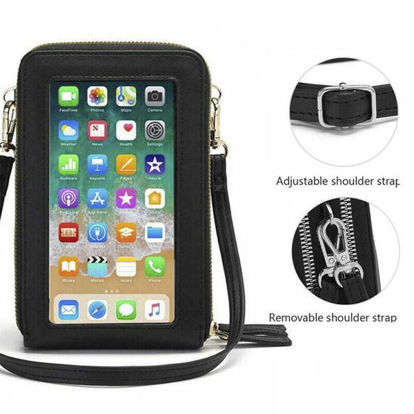 Women Crossbody Rfid Phone Purse Touch Screen Bag Blocking Wallet Shoulder Strap - Lets Party