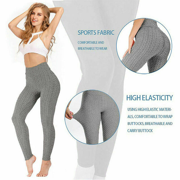 Leggings Women Yoga Pants Butt Lifting High Waisted Exercise Activewear - Lets Party