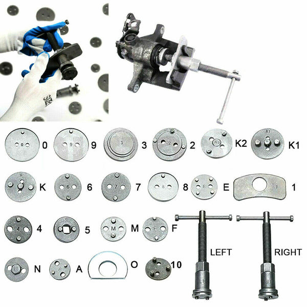 23pcs Disc Brake Wind Back Tool Kit to Rewind Car Automotive Caliper Piston - Lets Party