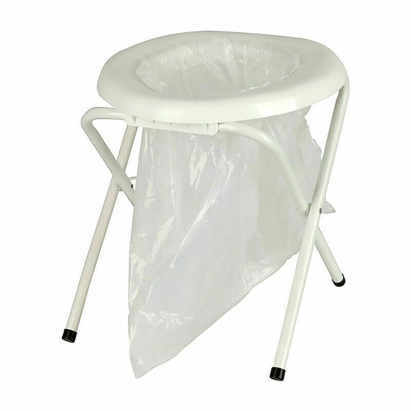 Outdoor Camp Travel Camping Portable Folding Toilet Caravan w/6 replacement bags - Lets Party