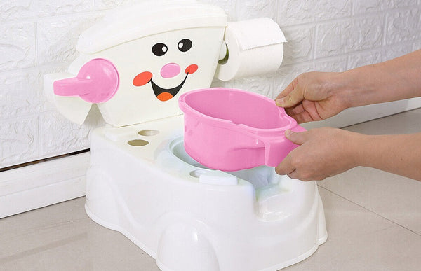 Kids Potty Seat Trainer Safety Toilet Training Toddler Children Non Slip - Lets Party