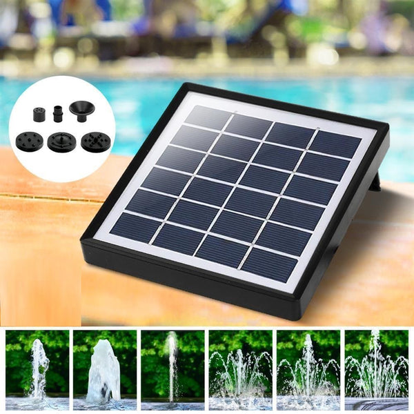 Solar Powered Water Fountain Pump Kit Bird Bath Pumps Pond Pool Garden Outdoor - Lets Party