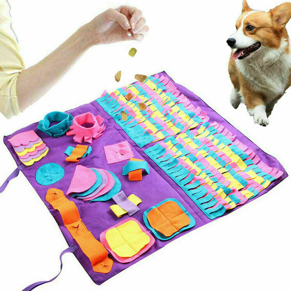 Dog Pet Nose Training Sniffing Pad Toys Blanket Game Feeding Cushion Snuffle Mat - Lets Party