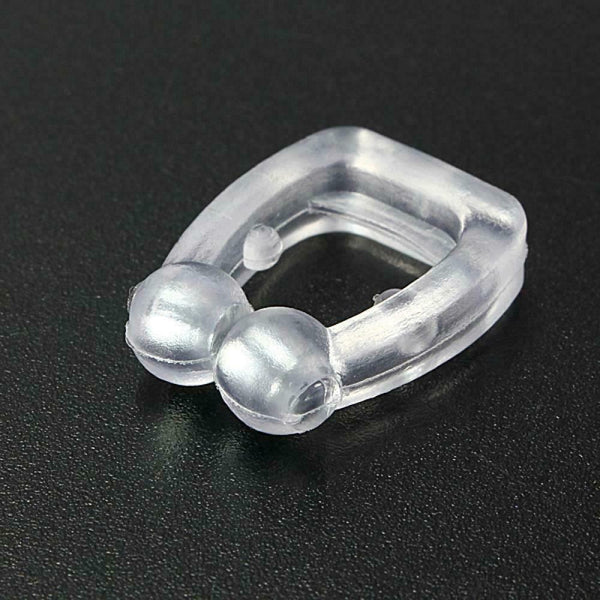 2x Anti Snore Magnetic Silicone Nose Clip Stop Snoring Apnea Aid Device Stopper - Lets Party