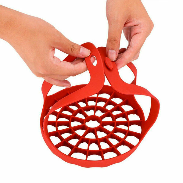 Silicone Roasting Bakeware Sling Trivet Oven Baking Rack For Cooking Steam AU - Lets Party