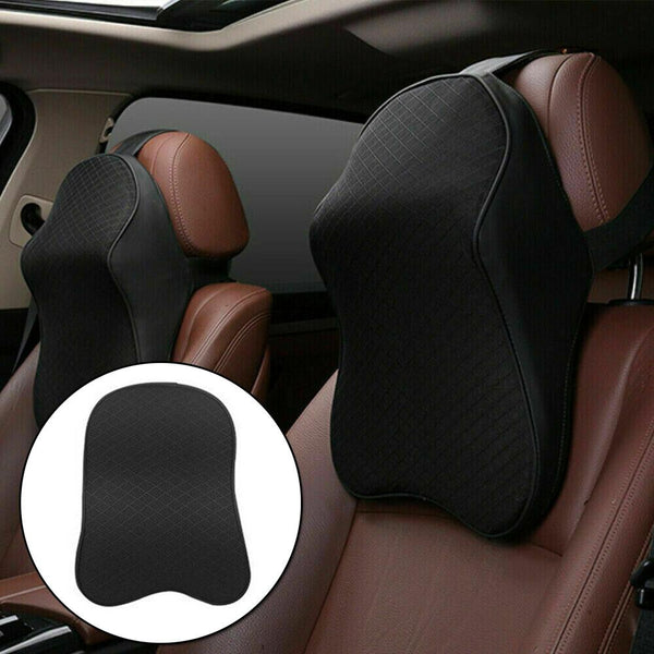 Car Seat Headrest Pad Memory Foam Pillow Head Neck Rest Support Cushion Mat - Lets Party