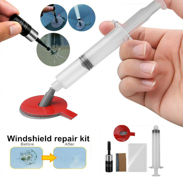 Windows Tool Chip Resin Crack Remove Glass Recovery Car Windscreen Repair Kit AU - Lets Party