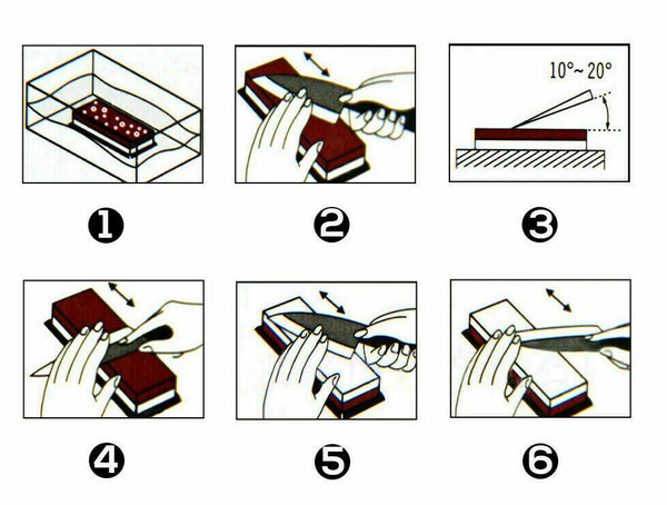 6000/1000 Dual Whetstone Waterstone Knife Sharpening Water Stone Wet Sharpener - Lets Party