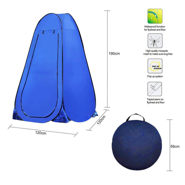 New Portable Pop Up Outdoor Camping Shower Tent Toilet Privacy Change Room - Lets Party