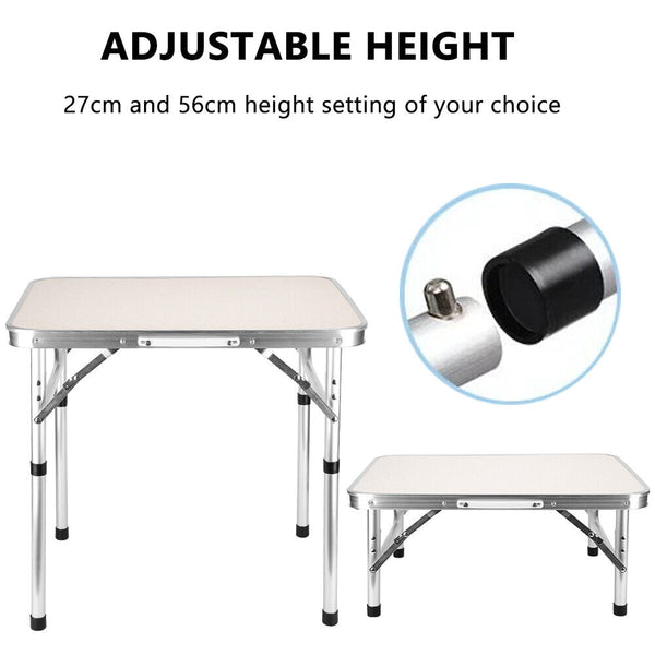 Camping Table Folding Aluminium Portable Picnic Outdoor Foldable Bbq Desk - Lets Party