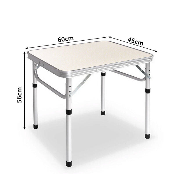 Camping Table Folding Aluminium Portable Picnic Outdoor Foldable Bbq Desk - Lets Party