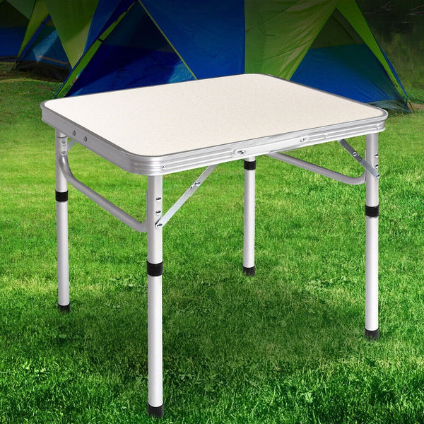 Camping Table Folding Aluminium Portable Picnic Outdoor Foldable Bbq Desk - Lets Party