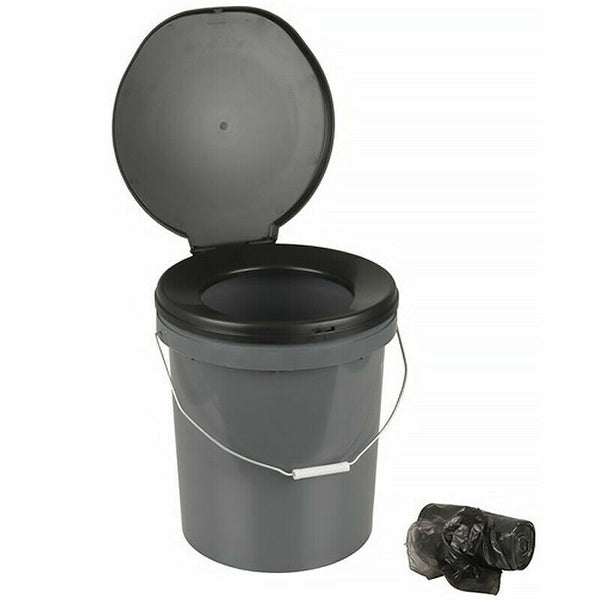 20L Toilet Bucket Portable Outdoor Box Thunder Boom Travel Camping Bush Dunny - Lets Party