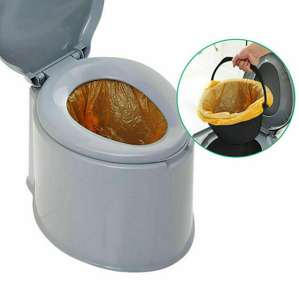 6L Outdoor Portable Toilet Camping Potty Caravan Travel Camp Boating Tent Hiking - Lets Party