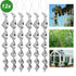 12 pcs Bird Repellent Wind Twisting Scare Rods Reflective Spiral 30cm Long AU - Lets Party