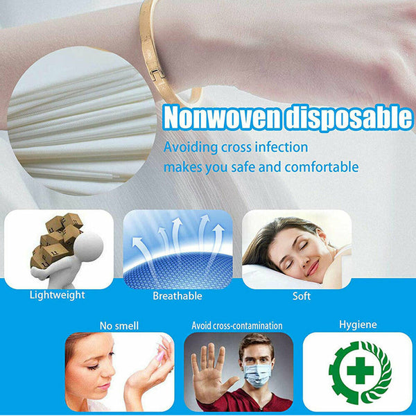 100pcs/ Roll Disposable Massage Table Bed Cover Sheet Beauty Waxing 180x80cm - Lets Party