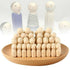 50Pcs Unfinished Wood Dolls Kids Toys Wooden Peg Little People Arts Craft Painte - Lets Party