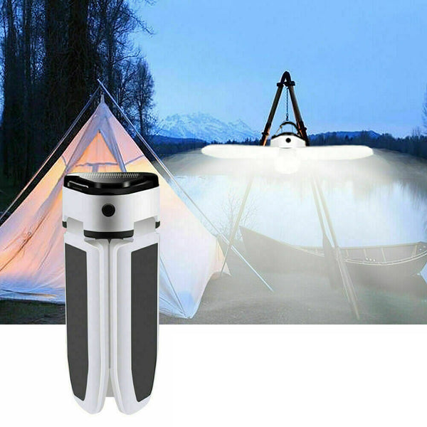 Solar Camping Light LED Lantern Tent Lamp USB Rechargeable Outdoor Hiking Lights - Lets Party