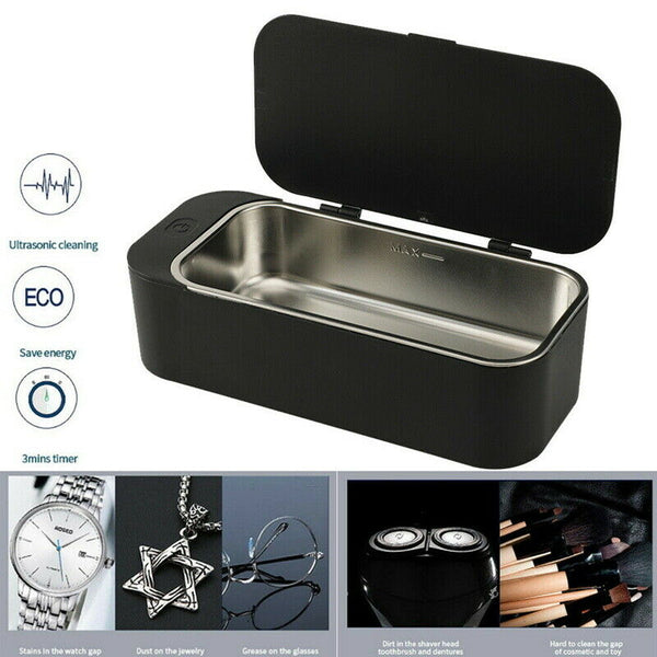 42KHZ Ultrasonic Cleaner Stainless Steel Sonic Wave Tank Jewelry Watch Clean - Lets Party