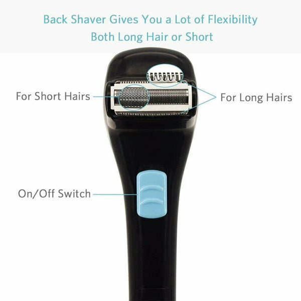 Professional Electric Back Hair Shaver Remover Clipper Shaving Trimmer Groomer - Lets Party