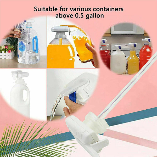 1x Automatic Electric Magic Tap Water Drink Beverage Milk Dispenser Spillproof - Lets Party