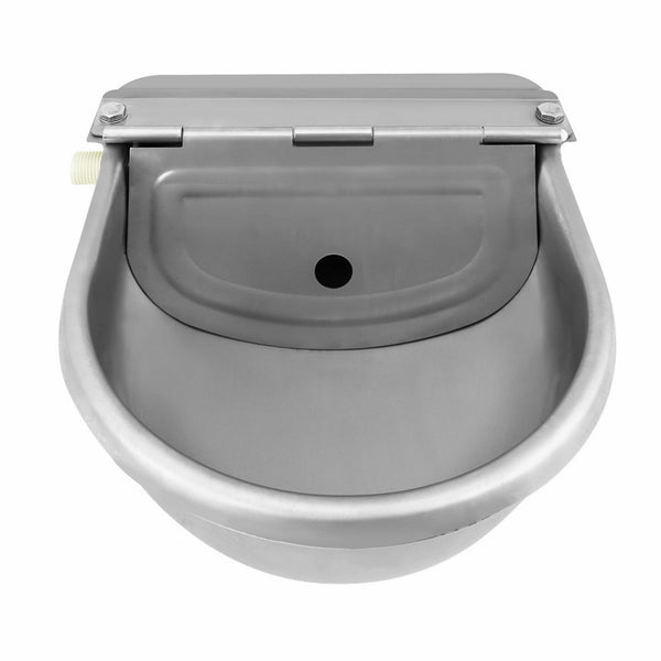 4L Auto Stainless Float Valve Water Trough Bowl Waterer Drinking Cow Sheep Dog - Lets Party