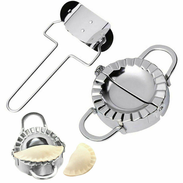 10 Dumpling Maker Stainless Steel Dough Press Pie Ravioli Making Mold Mould Tool - Lets Party