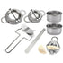 10 Dumpling Maker Stainless Steel Dough Press Pie Ravioli Making Mold Mould Tool - Lets Party