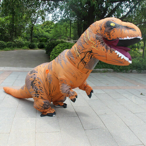 Costume T-Rex Blow Inflatable Dinosaur Costume Adult Jurassic World Park Trex - Lets Party