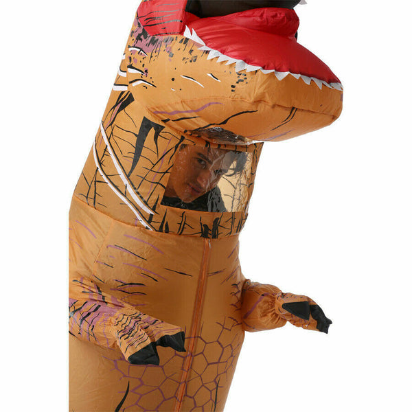 Costume T-Rex Blow Inflatable Dinosaur Costume Adult Jurassic World Park Trex - Lets Party