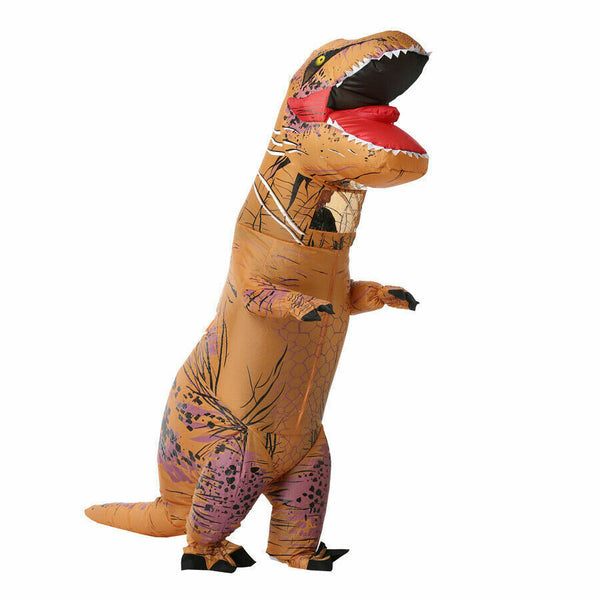 Costume T-Rex Blow Inflatable Dinosaur Costume Adult Jurassic World Park Trex - Lets Party