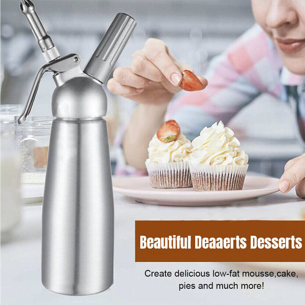 Cream Whipper Whip Coffee Dessert Butter Dispenser Chargers Foam Whipped 500ML - Lets Party