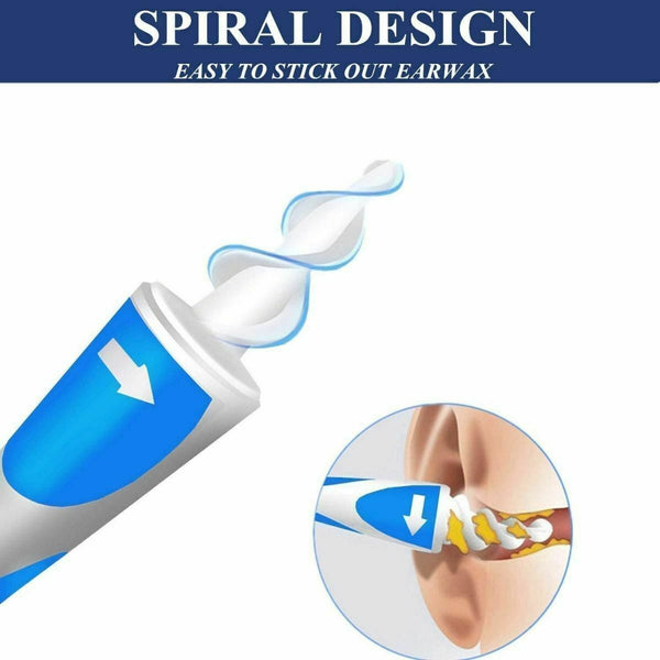Soft Ear Wax Cleaner Removal Multi earwax Remover Spiral Safe Tip Tool AU Stock - Lets Party