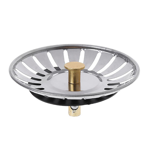 2X High Quality Stainless Steel Kitchen Waste Sink Drain Strainer Plug Stopper - Lets Party