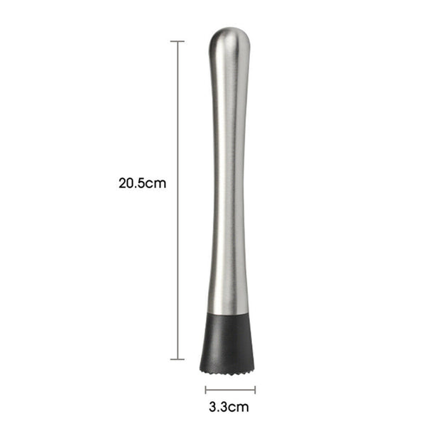 Cocktail Muddler Stainless Steel Kitchen AU Barware Bar Fruit New High Quality - Lets Party