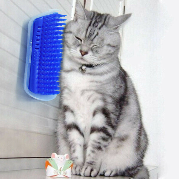 Cat Self Massage Scratcher Brush Comb Wall Corner Cat Scratching Post Comb Toy - Lets Party