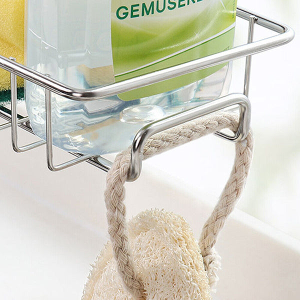 Kitchen Sink Faucet Shelf Sponge Dish Cloth Rack Holder Racks Storage Organizer - Lets Party