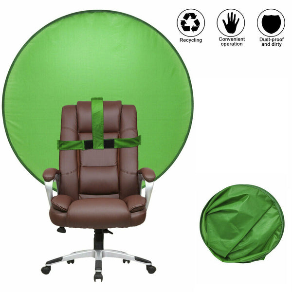 142cm Large Pop-up Green Screen Round Background Chair Twitch Backdrop Cloth - Lets Party