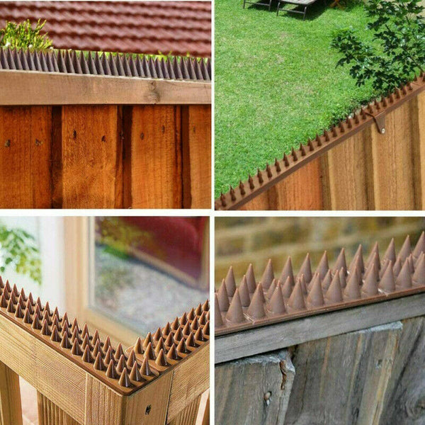 12pc Bird Spikes Human Cat Possum Mouse Pest Control Spiked Fence Wall - Lets Party