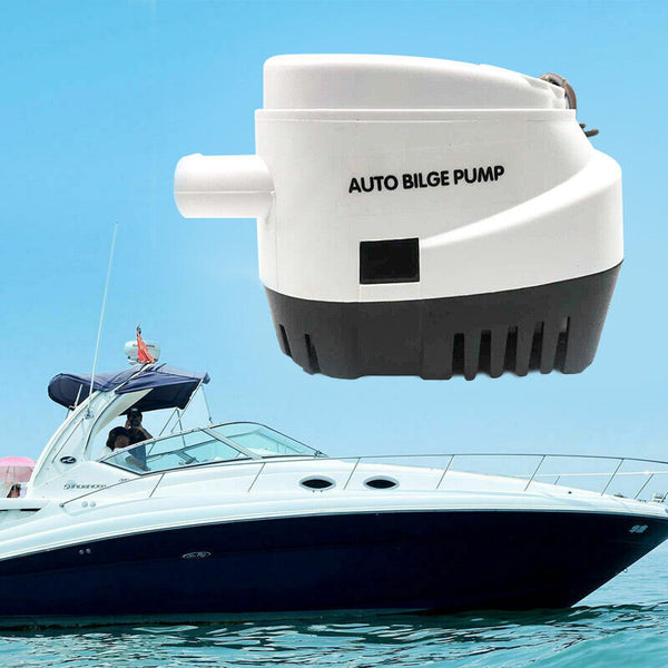 12V Boat Automatic Bilge Water Pump 750gph Marine Submersible Float Switch AU - Lets Party