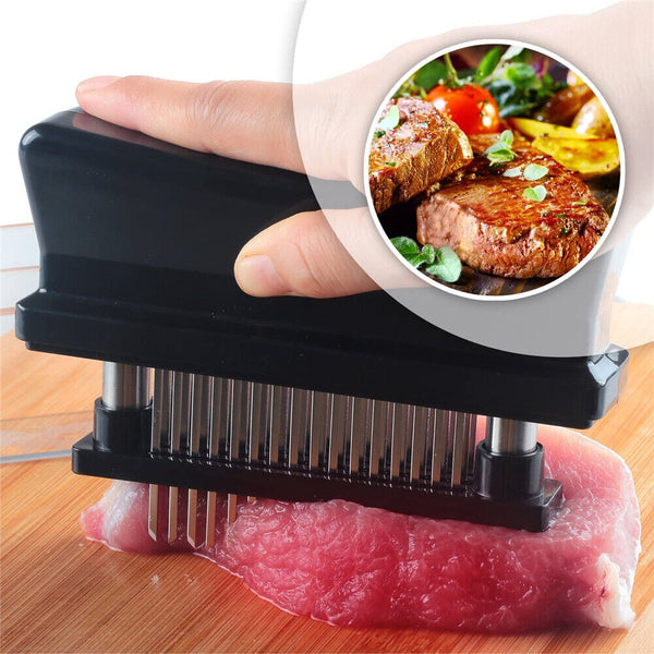 Stainless Steel Meat Mallet Tenderizer Steak Beef Chicken Hammer Kitchen Tool AU - Lets Party