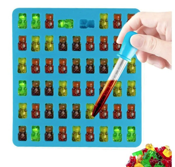 53 Bear Silicone Gummy Chocolate Baking Mold Ice Cube Tray Candy Jelly Mould - Lets Party