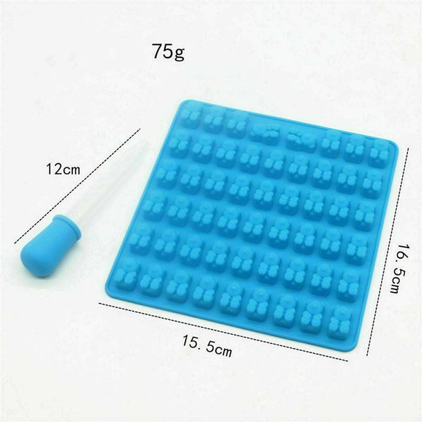 53 Bear Silicone Gummy Chocolate Baking Mold Ice Cube Tray Candy Jelly Mould - Lets Party