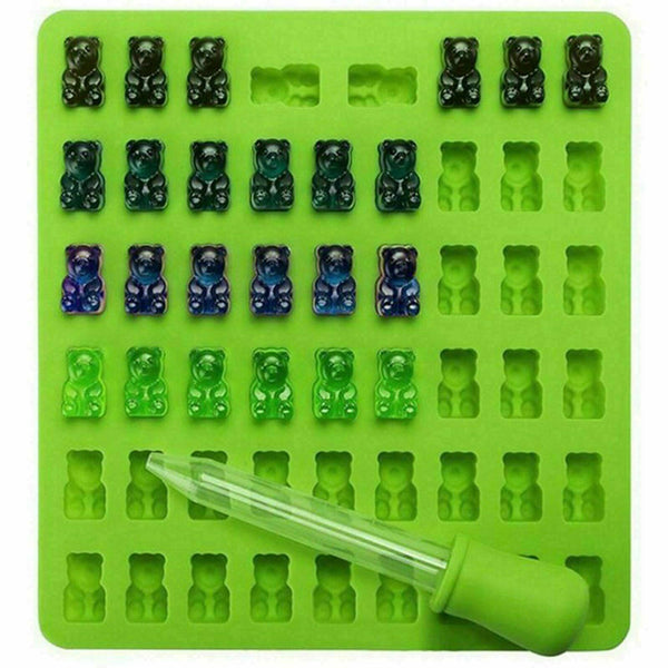 53 Bear Silicone Gummy Chocolate Baking Mold Ice Cube Tray Candy Jelly Mould - Lets Party