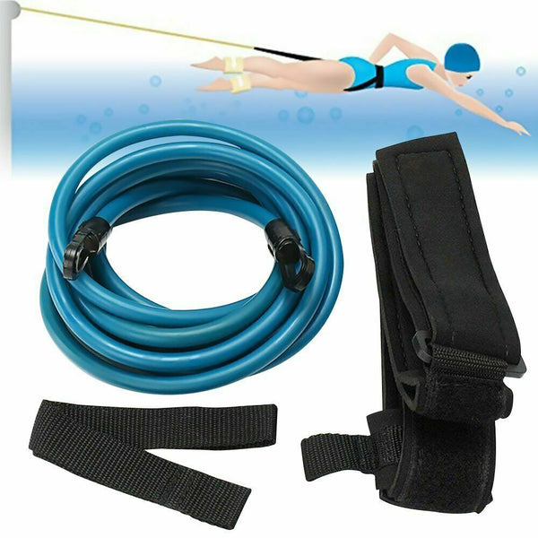 4M Swim Trainer Belt Swimming Resistance Tether Leash Pool Training Harness Aid - Lets Party