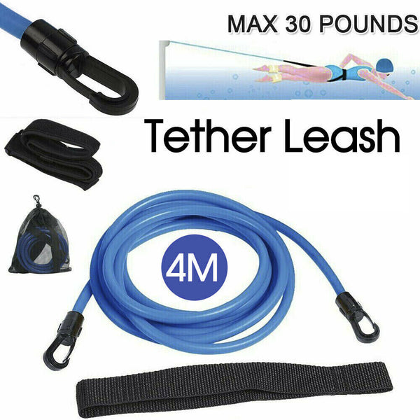4M Swim Trainer Belt Swimming Resistance Tether Leash Pool Training Harness Aid - Lets Party