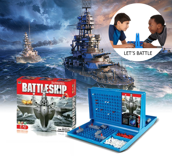 Family Board Game Children Educational Stragety Sea Battle Ship Gift 2 Player - Lets Party